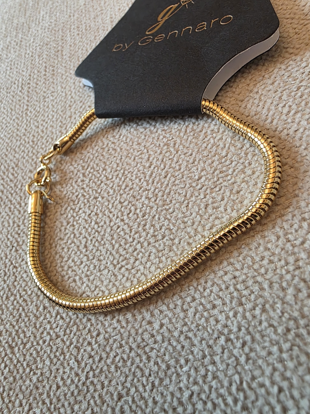 NWT - G by Gennaro Gold Snake Chain Bracelet